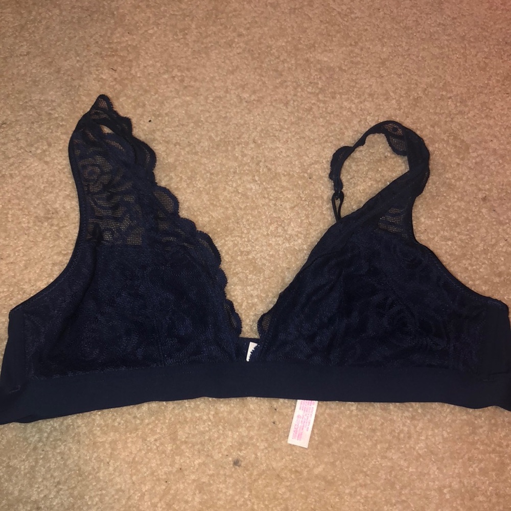 PINK navy bralette